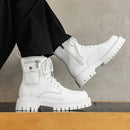 Leather Street Style Boots