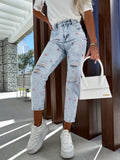 Casual Ripped Star Jeans