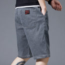 Casual Striped Jean Shorts