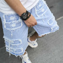 Ripped Pocket Jean Shorts
