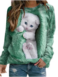 3D Cute Cat Sweatshirt