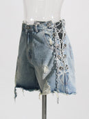 High Waist Chain Jeans