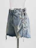 High Waist Chain Jeans