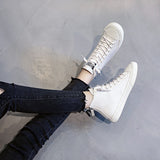 Leather Platform Sneakers