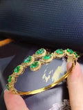 Natural Columbia Emerald Bracelet
