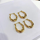Gold Twisted Earrings