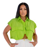 Crop Pocket Top
