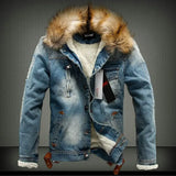 Fur Collar Jean Jacket