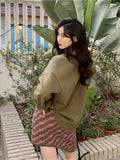 Heart Cut Out Dress Set SweatShirt
