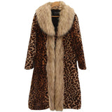 Leopard Long Winter Large Jacket