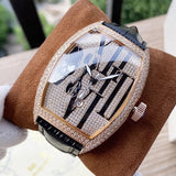 Chronograph Tonneau Diamonds Luxury Watch
