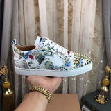 Low Cut Gold Spike Shoes