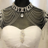 Crystal Wedding Shoulder Chain Necklace