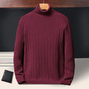 Knitted Striped Turtleneck