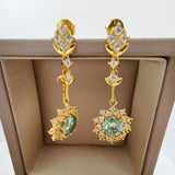Green Moissanite Earrings