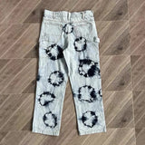 Tie Dyed Circle Jeans