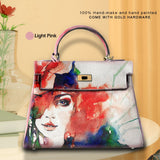 Graffiti Red Hair Lady Handbag