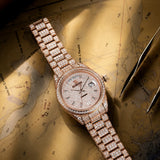 Rose Gold Crystal watch