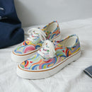 plaid mixed Color Sneakers
