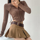 Zipper Slim Fit Sweater Hoodie