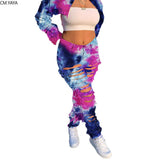 Tie Dye Ripped Jeans