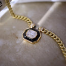 Diamonds Onyx Cuban Necklaces