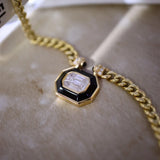Diamonds Onyx Cuban Necklaces