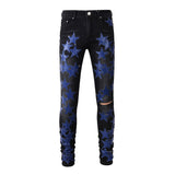 Ripped Blue Star Jeans