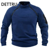 Winter Military Fleece Zipper Sweater