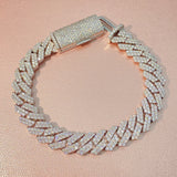 Moissanite Cuban Chain Bracelet
