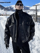 Waterproof Windproof Leather Jacket
