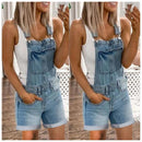 Jeans Pocket Overal Romper Shorts