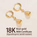 Gold Dainty Teardrop Earrings