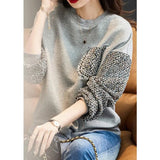 Fleece Sleeve Thick Cotton Sweatshirt