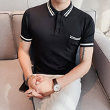 Turn Down Collar Slim Fit Shirt Top