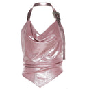 Right Shoulder Buckle Tank Top
