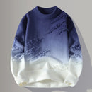 Blue And White Sweater