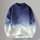 Blue And White Sweater