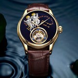 Luxury Gemini Leather Watch