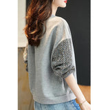 Fleece Sleeve Thick Cotton Sweatshirt