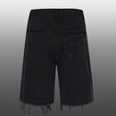 Orange Stars Jean Shorts