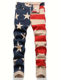American Flag Pattern Jeans