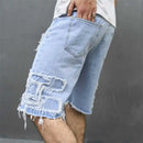 Ripped Pocket Jean Shorts
