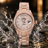 Rose Gold Crystal watch