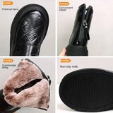 Soft Leather Waterproof Boots