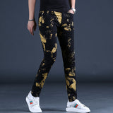 Black And Gold Jeans