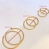 Gold Simple Hoop Earrings