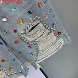 Studded Beaded Shorts