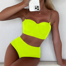 Push up Chain Strap Bikini