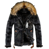 Fur Collar Jean Jacket